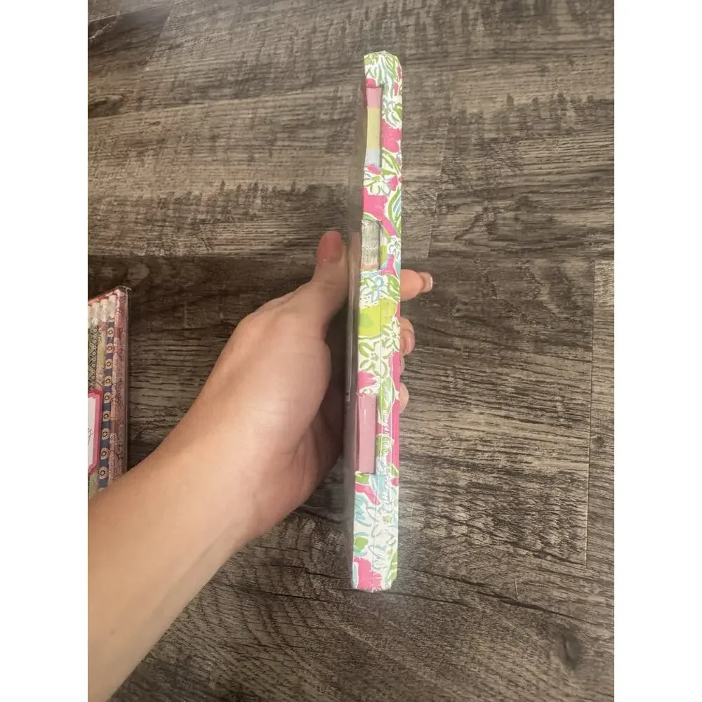 Lilly Pulitzer Sticky Not Stationary Set & Vera Bradley Wrapped Pencils Set